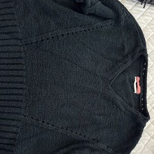 Pilcro Black V-Neck Sweater
